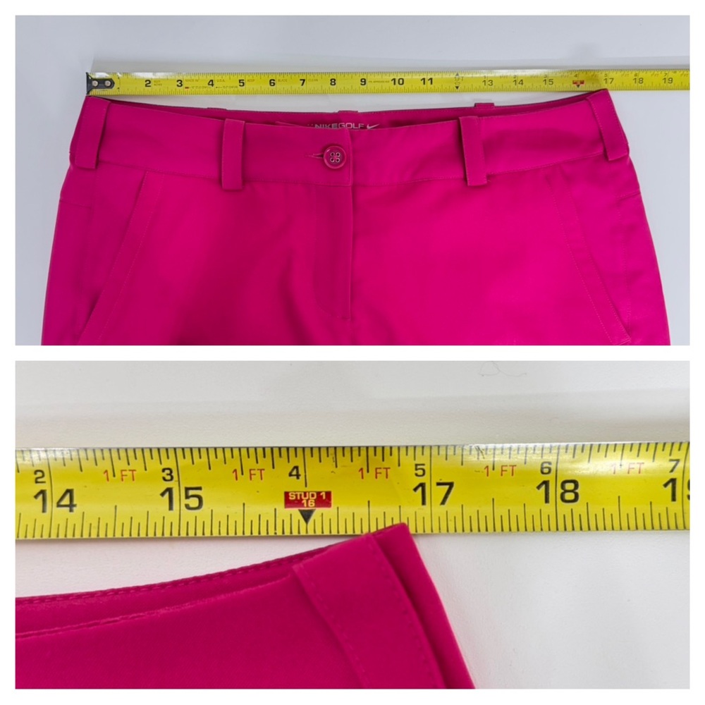 Nike Golf Tour Performance Dri Fit Fuchsia Pink Mini Skort Skirt Shorts Size 10 - Picture 13 of 15